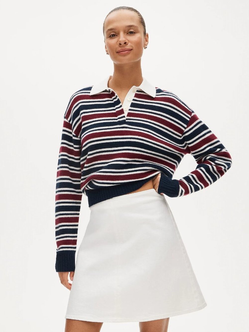 J.Crew Women's Size 4 Fairfax Skirt in White Denim 60% off Retail